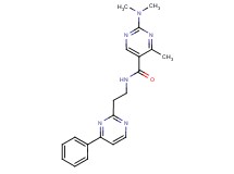 2-(dimethylamino)-4-methyl-N-[2-(4-phenyl-2-pyrimidinyl)ethyl]-5-pyrimidinecarboxamide
