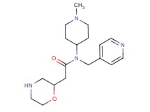 N-(1-methyl-4-piperidinyl)-2-(2-morpholinyl)-N-(4-pyridinylmethyl)acetamide dihydrochloride