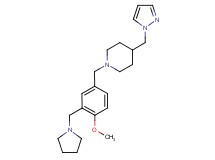 1-[4-methoxy-3-(pyrrolidin-1-ylmethyl)benzyl]-4-(1H-pyrazol-1-ylmethyl)piperidine