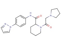 N-[4-(1H-pyrazol-1-yl)phenyl]-1-(pyrrolidin-1-ylacetyl)piperidine-2-carboxamide
