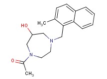 1-acetyl-4-[(2-methyl-1-naphthyl)methyl]-1,4-diazepan-6-ol