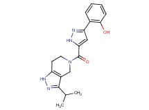 2-{5-[(3-isopropyl-1,4,6,7-tetrahydro-5H-pyrazolo[4,3-c]pyridin-5-yl)carbonyl]-1H-pyrazol-3-yl}phenol