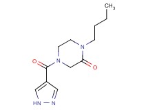 1-butyl-4-(1H-pyrazol-4-ylcarbonyl)piperazin-2-one