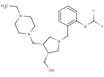 {(3R*,4S*)-1-[2-(difluoromethoxy)benzyl]-4-[(4-ethylpiperazin-1-yl)methyl]pyrrolidin-3-yl}methanol