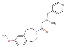 2-(7-methoxy-1,2,4,5-tetrahydro-3H-3-benzazepin-3-yl)-N-methyl-2-oxo-N-(pyridin-4-ylmethyl)ethanamine