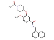3-[(1-acetyl-4-piperidinyl)oxy]-4-methoxy-N-(1-naphthylmethyl)benzamide