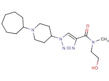 1-(1-cycloheptyl-4-piperidinyl)-N-(2-hydroxyethyl)-N-methyl-1H-1,2,3-triazole-4-carboxamide
