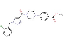 methyl 4-(4-{[1-(2-chlorobenzyl)-1H-1,2,3-triazol-4-yl]carbonyl}-1-piperazinyl)benzoate