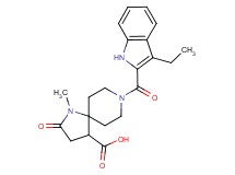 8-[(3-ethyl-1H-indol-2-yl)carbonyl]-1-methyl-2-oxo-1,8-diazaspiro[4.5]decane-4-carboxylic acid