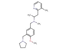 N-[4-methoxy-3-(pyrrolidin-1-ylmethyl)benzyl]-N-methyl-1-(3-methylpyridin-2-yl)propan-2-amine