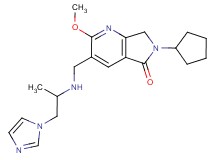 6-cyclopentyl-3-({[2-(1H-imidazol-1-yl)-1-methylethyl]amino}methyl)-2-methoxy-6,7-dihydro-5H-pyrrolo[3,4-b]pyridin-5-one