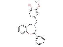 2-methoxy-4-[(2-phenyl-2,3-dihydro-1,4-benzoxazepin-4(5H)-yl)methyl]phenol