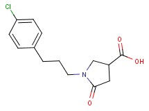 1-[3-(4-chlorophenyl)propyl]-5-oxopyrrolidine-3-carboxylic acid