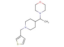 4-{1-[1-(3-thienylmethyl)-4-piperidinyl]ethyl}morpholine