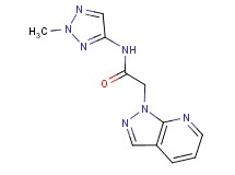 N-(2-methyl-2H-1,2,3-triazol-4-yl)-2-(1H-pyrazolo[3,4-b]pyridin-1-yl)acetamide