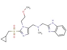 (1H-benzimidazol-2-ylmethyl){[2-[(cyclopropylmethyl)sulfonyl]-1-(2-methoxyethyl)-1H-imidazol-5-yl]methyl}methylamine