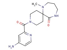3-[(4-aminopyridin-2-yl)carbonyl]-7-methyl-3,7,11-triazaspiro[5.6]dodecan-12-one