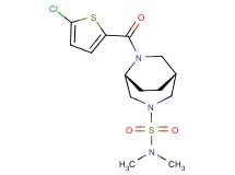 (1R*,5R*)-6-[(5-chloro-2-thienyl)carbonyl]-N,N-dimethyl-3,6-diazabicyclo[3.2.2]nonane-3-sulfonamide
