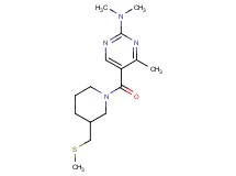 N,N,4-trimethyl-5-({3-[(methylthio)methyl]piperidin-1-yl}carbonyl)pyrimidin-2-amine