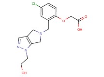 (4-chloro-2-{[1-(2-hydroxyethyl)-4,6-dihydropyrrolo[3,4-c]pyrazol-5(1H)-yl]methyl}phenoxy)acetic acid