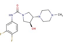 (3S*,4S*)-N-(3,4-difluorophenyl)-3-hydroxy-4-(4-methylpiperazin-1-yl)pyrrolidine-1-carboxamide