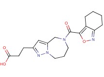 3-[5-(4,5,6,7-tetrahydro-2,1-benzisoxazol-3-ylcarbonyl)-5,6,7,8-tetrahydro-4H-pyrazolo[1,5-a][1,4]diazepin-2-yl]propanoic acid
