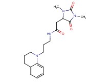N-[3-(3,4-dihydro-1(2H)-quinolinyl)propyl]-2-(1,3-dimethyl-2,5-dioxo-4-imidazolidinyl)acetamide