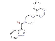 4-[4-(pyrazolo[1,5-a]pyridin-3-ylcarbonyl)-1-piperazinyl]quinazoline