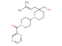 [3-(3-methylbut-2-en-1-yl)-1'-(pyrazin-2-ylcarbonyl)-1,4'-bipiperidin-3-yl]methanol