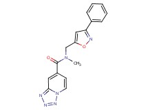 N-methyl-N-[(3-phenyl-5-isoxazolyl)methyl]tetrazolo[1,5-a]pyridine-7-carboxamide