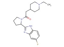 2-{1-[(1-ethyl-4-piperidinyl)acetyl]-2-pyrrolidinyl}-5-fluoro-1H-benzimidazole