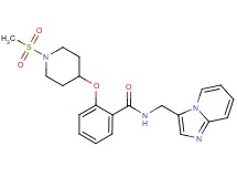 N-(imidazo[1,2-a]pyridin-3-ylmethyl)-2-{[1-(methylsulfonyl)-4-piperidinyl]oxy}benzamide