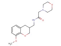 N-[(8-methoxy-3,4-dihydro-2H-chromen-3-yl)methyl]-2-morpholin-4-ylacetamide