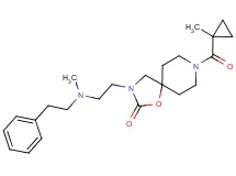 8-[(1-methylcyclopropyl)carbonyl]-3-{2-[methyl(2-phenylethyl)amino]ethyl}-1-oxa-3,8-diazaspiro[4.5]decan-2-one