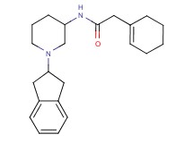 2-(1-cyclohexen-1-yl)-N-[1-(2,3-dihydro-1H-inden-2-yl)-3-piperidinyl]acetamide