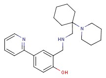 2-[({[1-(1-piperidinyl)cyclohexyl]methyl}amino)methyl]-4-(2-pyridinyl)phenol
