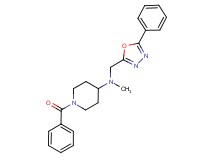 1-benzoyl-N-methyl-N-[(5-phenyl-1,3,4-oxadiazol-2-yl)methyl]piperidin-4-amine