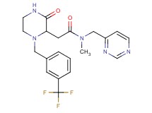 N-methyl-2-{3-oxo-1-[3-(trifluoromethyl)benzyl]-2-piperazinyl}-N-(4-pyrimidinylmethyl)acetamide
