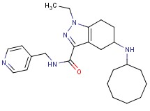 5-(cyclooctylamino)-1-ethyl-N-(4-pyridinylmethyl)-4,5,6,7-tetrahydro-1H-indazole-3-carboxamide