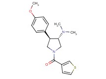 (3S*,4R*)-4-(4-methoxyphenyl)-N,N-dimethyl-1-(3-thienylcarbonyl)-3-pyrrolidinamine
