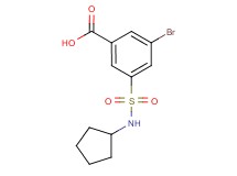 3-bromo-5-[(cyclopentylamino)sulfonyl]benzoic acid