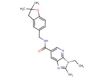 2-amino-N-[(2,2-dimethyl-2,3-dihydro-1-benzofuran-5-yl)methyl]-3-ethyl-3H-imidazo[4,5-b]pyridine-6-carboxamide