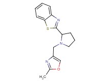 2-{1-[(2-methyl-1,3-oxazol-4-yl)methyl]-2-pyrrolidinyl}-1,3-benzothiazole