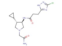 N-[rel-(3R,4S)-1-(2-amino-2-oxoethyl)-4-cyclopropyl-3-pyrrolidinyl]-3-(3-chloro-1H-1,2,4-triazol-5-yl)propanamide hydrochloride