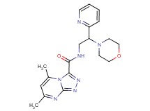 5,7-dimethyl-N-(2-morpholin-4-yl-2-pyridin-2-ylethyl)[1,2,4]triazolo[4,3-a]pyrimidine-3-carboxamide