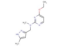 4-ethoxy-N-methyl-N-[(5-methyl-1H-pyrazol-3-yl)methyl]pyrimidin-2-amine