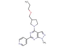 1-methyl-4-[3-(propoxymethyl)-1-pyrrolidinyl]-6-(4-pyridinyl)-1H-pyrazolo[3,4-d]pyrimidine