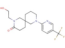2-(2-hydroxyethyl)-8-[5-(trifluoromethyl)-2-pyridinyl]-2,8-diazaspiro[5.5]undecan-3-one