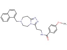 4-methoxy-N-{2-[7-(1-naphthylmethyl)-6,7,8,9-tetrahydro-5H-[1,2,4]triazolo[4,3-d][1,4]diazepin-3-yl]ethyl}benzamide