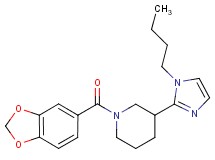 1-(1,3-benzodioxol-5-ylcarbonyl)-3-(1-butyl-1H-imidazol-2-yl)piperidine